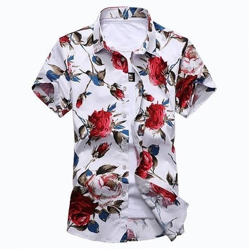 Kit 11 Camisa Social Floral Florida Masculina Havaiana Estam