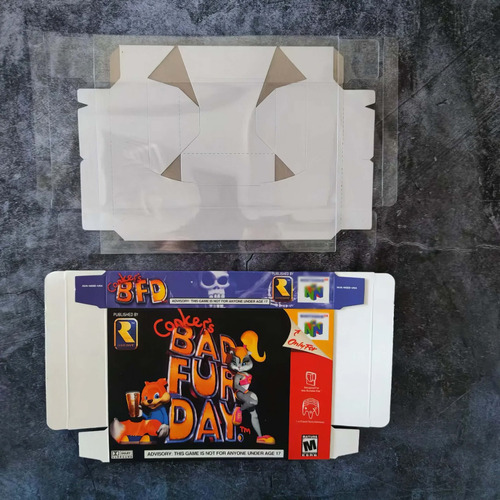 Protector Juegos Retro Caja De Plástico Laminado Conkers