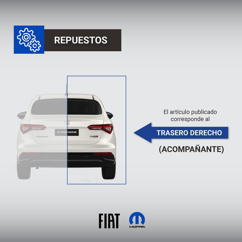 Imagen 5 de 9 de Faro Marcha Atrás Derecho Original Fiat Punto Essence 12/18