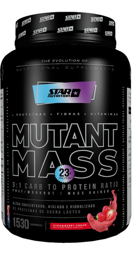 Mutantmass 1.5k + Creatina De 300gr Crossfit Star Nutrition 