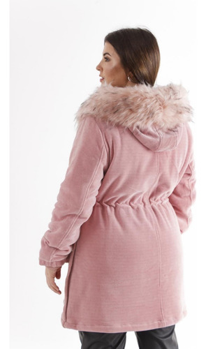 Campera Parka Abrigada De Corderoy Talle L Y Xl