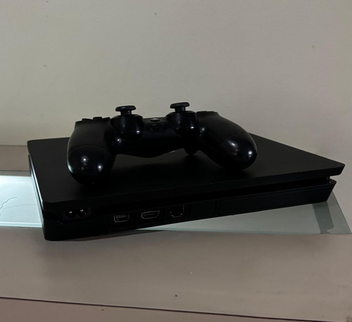 Playstation 4 Slim De 1 Tb Negra Usada 1 Mando +10 Juegos (Usado)