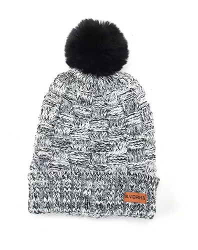 Gorro Lana Mujer Tejido Invierno Con Pompon Calidad Premium