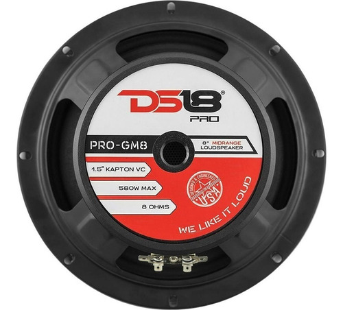 Imagen 3 de 10 de Parlante Medio 8'' Pro-gm8 Ds18 190 Rms 8 Ohms