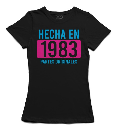 Playera Mujer 40 Años Hecha En 1983 Partes Originales 