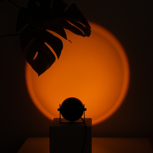 Miniso Lámpara De Proyección Sunset Aluminio Negra 8.2x3.3x7