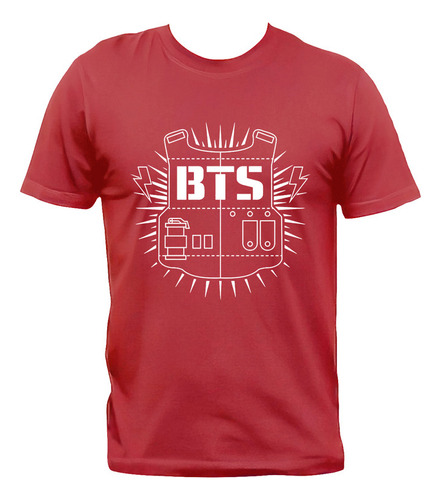 Remera Bts Chaleco K-pop Algodón Premium