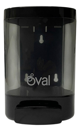 Dispensador De Jabon Oval Dv062 Rellenable 1 L Color Humo Color Humo Con Negro