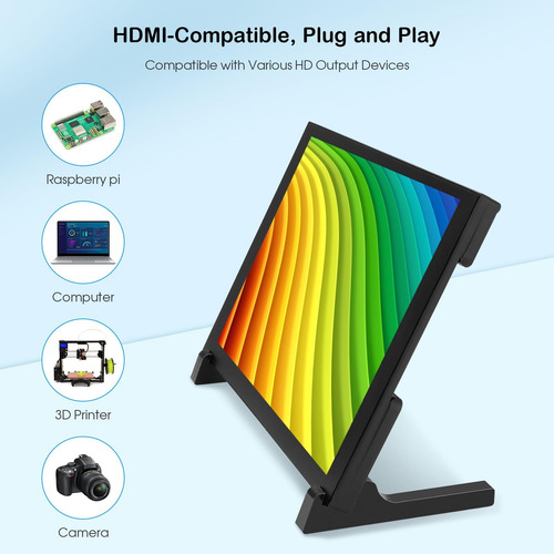 Monitor De Pantalla Táctil Elecrow 8 Pulgadas Small Portable