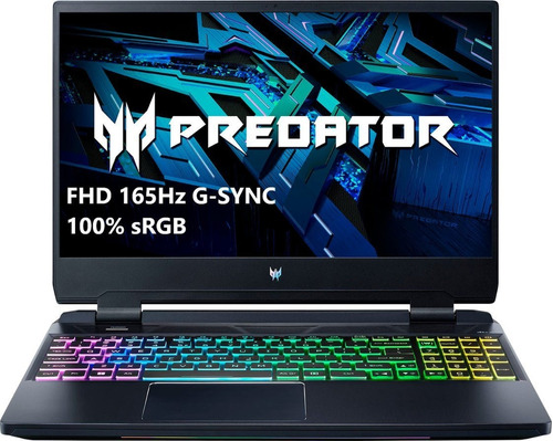 Notebook Gamer Acer Predator Ph315-55-70zv Negra 15.6 , Intel Core I7 12700h  16gb De Ram 512gb Ssd, Nvidia Geforce Rtx 3060 165 Hz 1920x1080px Windows 11 Home