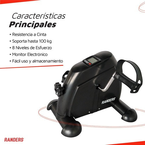 Imagen 2 de 9 de Bicicleta Fija Minibike Randers Arg-112 Consola Digital