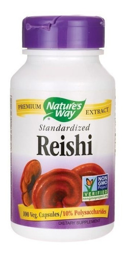 Hongo Reishi estandarizado - Natures Way, 100 cápsulas
