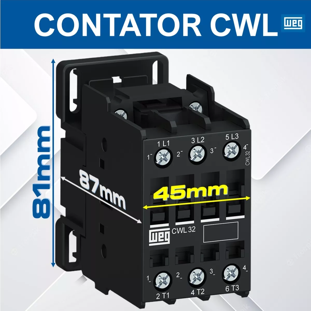 Terceira imagem para pesquisa de contator 32a 24vdc