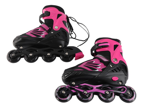 Patines Pink S Para Niños Ajustables En Línea Con Ruedas Com