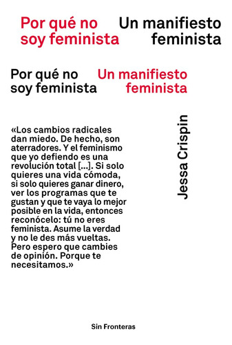 Libro : Por Que No Soy Feminista Un Manifiesto Feminista -.