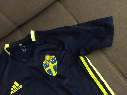 Camisa Oficial Da adidas Da Seleção Da Suécia Treino Adizero
