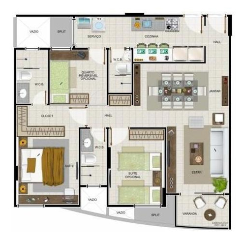 Imagem 15 de 20 de Edifício Indico Apartamento Com 3 Quartos 85 M² Na Jatiúca Em Maceió - Ap0025