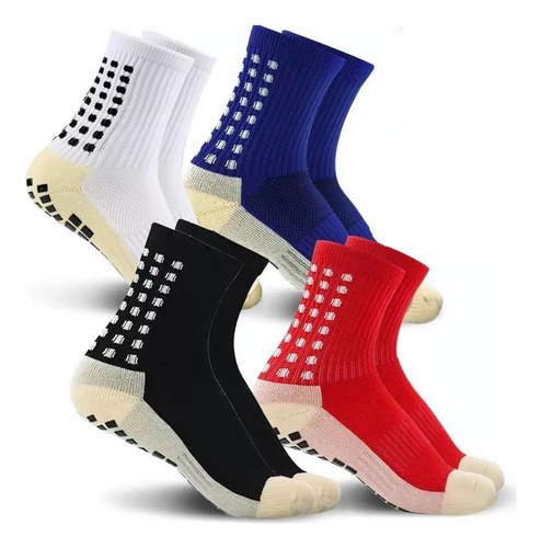 Football Socks Anti - Slip Sports Socks 4 Pairs 4 Colores
