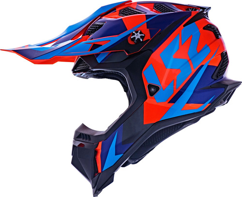 Capacete Ls2 Mx700 Subverter Evo Nimble Laranja Azul Cross