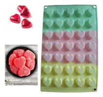 Comprar Molde De Silicón Corazón Velas Bombones Jabones 