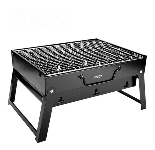 Parrilla Brasero Portatil Plegable Vonne 37 Cm X 26 Cm Acero