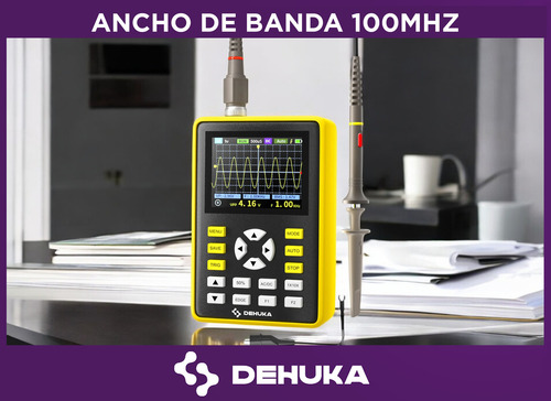 Osciloscopio Digital Dehuka Fnirsi-5012h Portatil De 2.4 Pulgadas Tasa De Muestreo De 500ms/s Ancho De Banda Analógico De 100mhz Dehuka