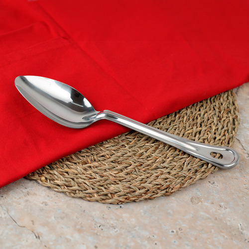 Cuchara De Servicio 30 Cm Vencort Acero Inoxidable Mango Plateado