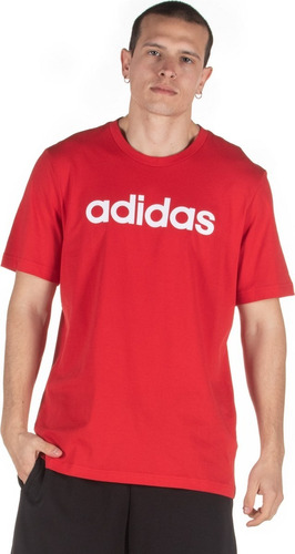 Camiseta adidas Essentials Linear Para Hombre 27048