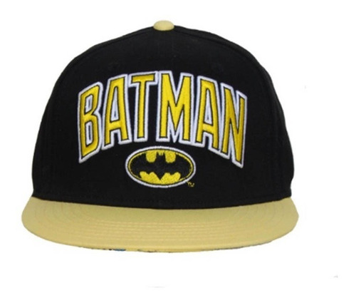 Gorra Batman Oval Logo Gold Brim Hat Original Dc Comics