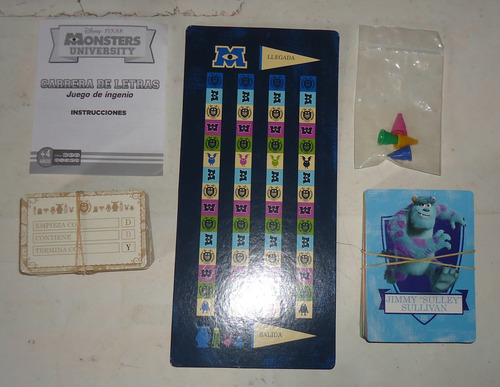 Juego De Mesa Carrera De Letras Disney Monsters Inc Completo (Usado)