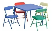 Comprar Mesa Y 4 Sillas Plegables Colores Plegables