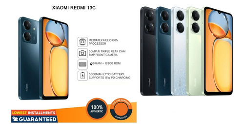 Celular Xiaomi Redmi 13c 128gb/4gb 50mp Leer 