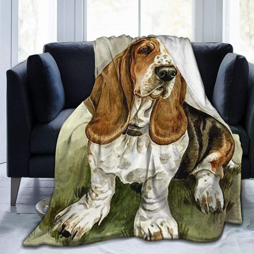 Basset Hound - Manta Para Perro, Manta De Franela Suave Y Ac