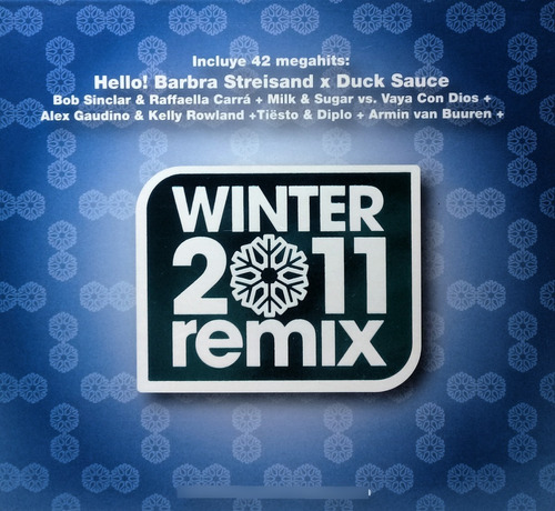 Cd Doble Winter 2011 Remix (interpretes Varios)