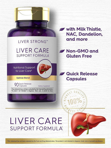 Carlyle Liver Care Suplemento De Apoyo Hepático 90 Capsulas Sin Sabor