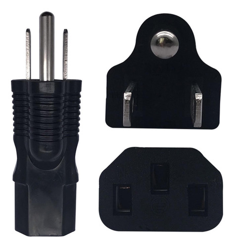 3 Adaptador De Enchufe De Alimentación 5-15p A C13 Enchufe