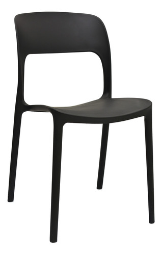 Silla De Diseño Obi Negro Bonno