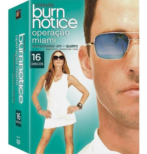 Burn Notice Operação Miami Box 16 Dvds 1º A 4º Temporada