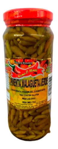 Pimenta Malagueta Verde Em Conserva Pote 170g Aroma D Minas