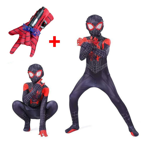 Nuevo Traje De Superhéroe Spider Man Traje De Spandex+guante