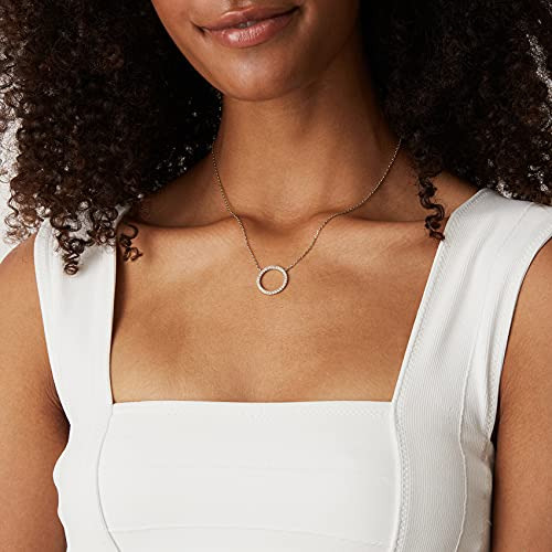 Collar Elegante Con Circonia Cúbica En Baño De Oro 14k