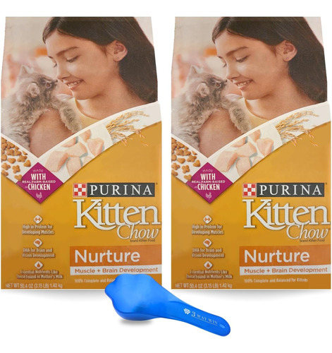 Kitten Chow Paquete De Comida Seca Para Gatos Incluye 2 Bols