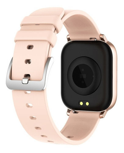 Smartwatch Colmi P Series P8 1.69" caja de aleación rose gold, malla rose gold de silicona