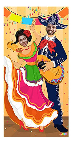 Joyin Cinco De Mayo Fiesta Pareja Foto Puerta Banner Para Su