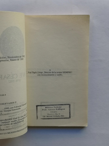 Ave César - Manú Dornbierer (Usado)