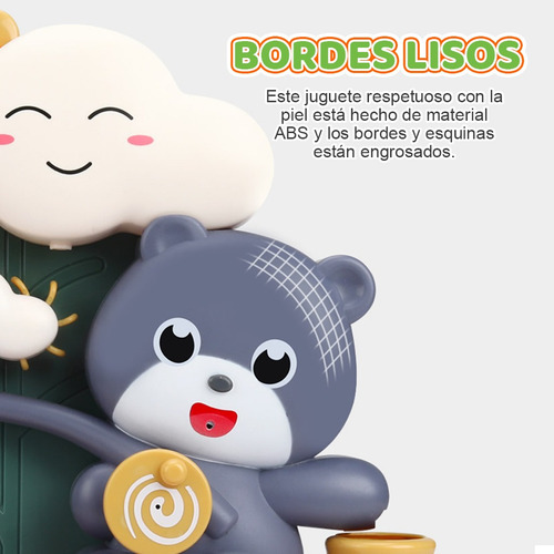 Juguetes Juego De Oso Acuático Baño Para Bebé Juego De 3pz