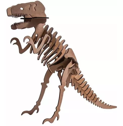 Kit 5 cabeça dinossauro Tiranossauro Rex recorte mdf 20x18cm