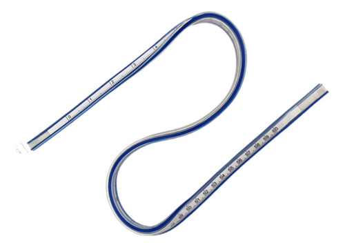 3 Herramienta De Dibujo De Regla Curva Flexible, Regla 60cm