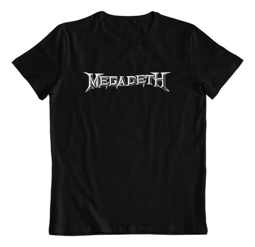 Camiseta Megadeth Logo Rock Metal