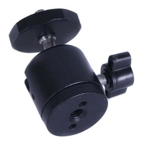Cabeça P/ Tripé Mini Ball Head C/ Rosca 1/4 Suporte Luz Mic